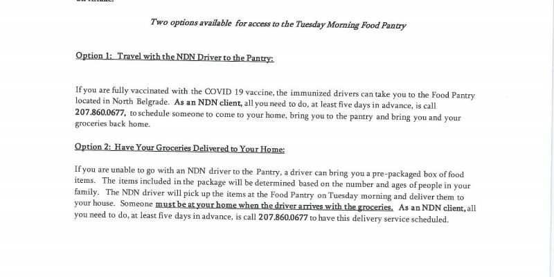 Food Pantry Policy